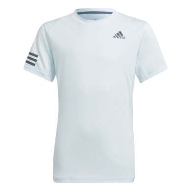 adidas Tennis T-shirt Club 3-Stripes #22 light blue Boys